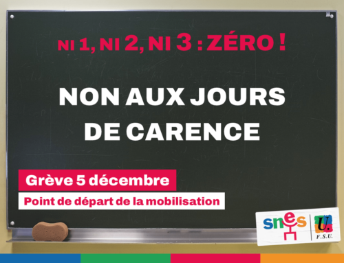 La fonction publique en Grève Le 5 décembre, pour un mouvement inscrit dans la durée.